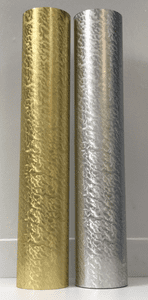 Gold & Silver Leaf Brushed Effect Aluminium
