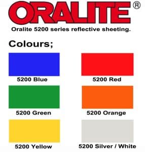 Oralite 5200 Reflective Sign Vinyl 3-4 YEAR