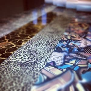 Patterned T-Shirt Vinyl: Camouflage, Zebra, Giraffe, Leopard, Graffiti.