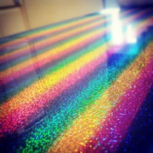Rainbow Glitter T-Shirt Vinyl