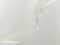 Clear Austrian Made Crystals & Sterling Silver Short Earrings | Handmade Crystal Earrings | Silver Sensations