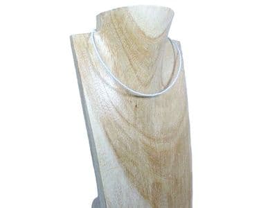 Dainty Plain Pastel Blue Seed Bead Choker / Necklace