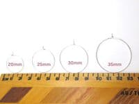 Minimalist Hoop Earrings - Purple, Red, Yellow, Pink & Silver Seed Beads | Miyuki Delica Handmade Earrings | Silver Sensations