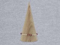 Ruby Red Premium Crystals & Sterling Silver Curves Designer Bracelet | Silver Sensations