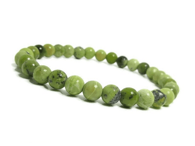 Shades of Green Chrysotine Jasper Beaded Bracelet