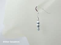 Silver Austrian Made Crystals & Sterling Silver Ring Earrings | Silver Sensations