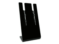 Slim Sterling Silver Tube Earrings With Sapphire Blue Swarovski Crystals | Silver Sensations