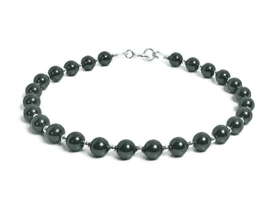 Tahitian Colour Pearls & Sterling Silver Wedding Bracelet