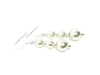 White Wedding Earrings With Austrian Pearls & Sterling Silver | Silver Sensations