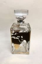 Atlas World Decanter with Sterling Silver Mount