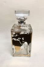 Atlas World Decanter with Sterling Silver Mount
