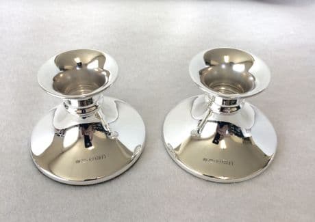 Mini Cabaret pair of Candlesticks