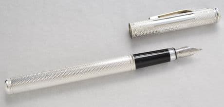 Pulse Fountain Pen with engine turned Pattern