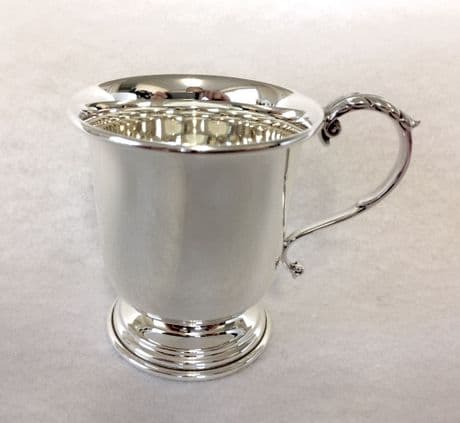 Sterling Silver Childs Christening Cup - Large
