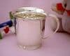 Sterling Silver Christening Cup with Celtic Handle