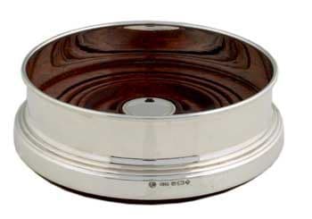 Sterling Silver Coaster with Straight Sides