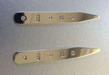 Sterling Silver Collar Stiffeners