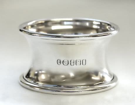 Sterling Silver Concave Napkin Ring