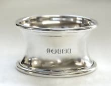Sterling Silver Concave Napkin Ring