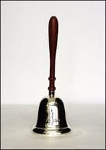 Sterling Silver Dinner Bell with wooden handle