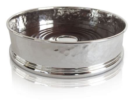 Sterling Silver Hammered finished Wine Coaster