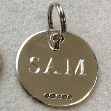 Sterling Silver Peronalised Dog Collar Tags