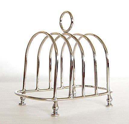 Sterling Silver Toast rack. Option of a 4, 6 or 8 slice.