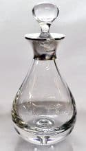 Teardrop Decanter with Sterling Silver Mount