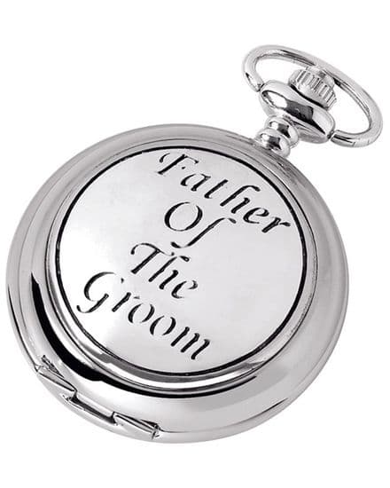 'Father of the Groom' Quartz Pocket Watch with Chain