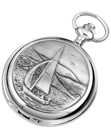 'Sailing' Quartz Pocket Watch with Chain