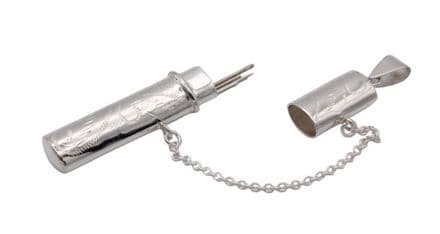 Chatelaine Sterling Silver Needle case