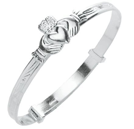 Claddagh Children's Silver Bangles