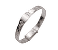 Claddagh Sterling Silver ID Expanding Bangle.