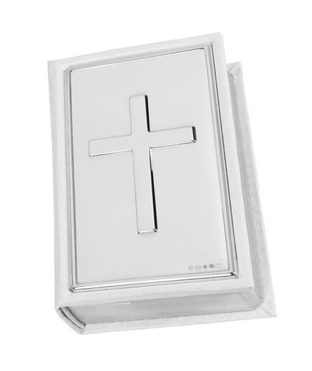 Hallmarked Sterling Silver White Bible