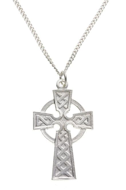 Silver Celtic Cross with Chain