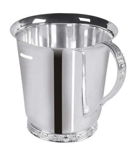 Silver Plated Celtic Pattern Child's Christening Cup