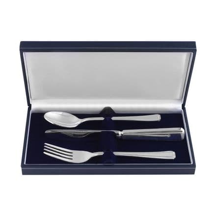Stainless Steel 'Harley' Three Piece Child's K.F.S. Set Smart Box