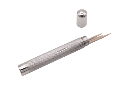 Sterling Silver Engine Turned Toothpick Case