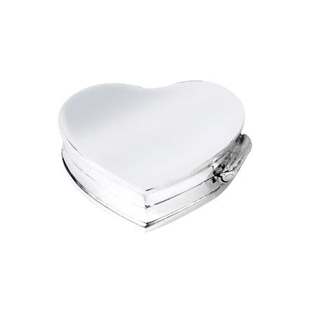 Sterling Silver Heart Shaped Pillbox