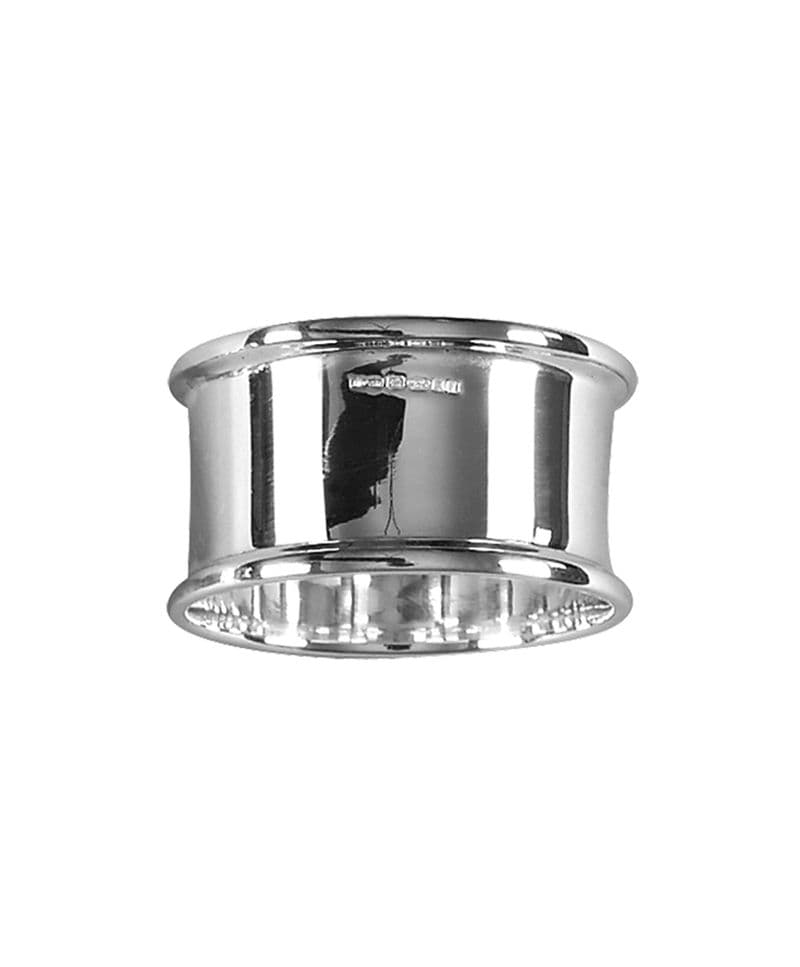 Sterling Silver Plain Round Napkin Ring.