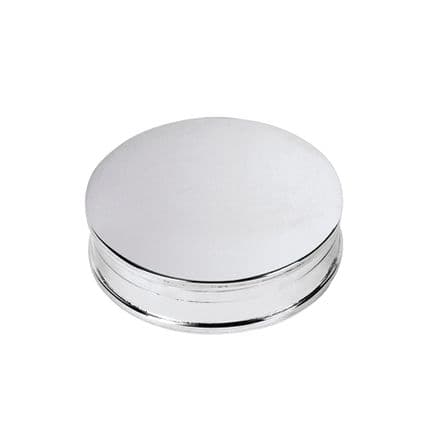 Sterling Silver Round Pillbox