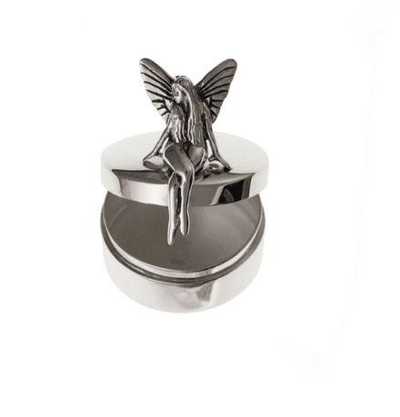 Sterling Silver Seated Fairy first tooth box