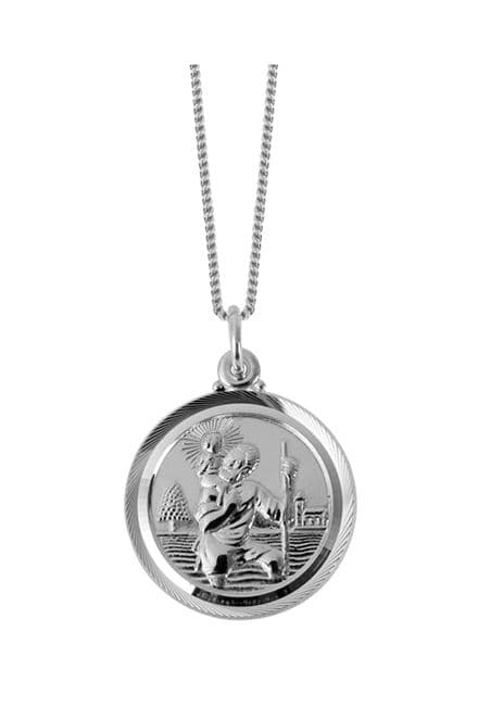Sterling Silver St Christopher Pendant