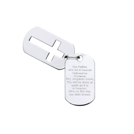 The Lord's Prayer Sterling Silver Pendant