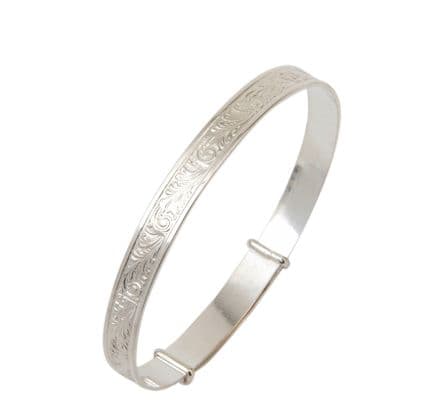 Wide Scroll Bangles - Ladies Size