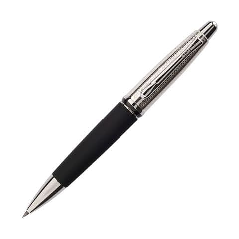 Borghini Guilloche Prestige Mechanical Pencil in Soft Touch Black