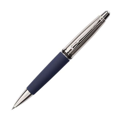 Borghini Guilloche Prestige Mechanical Pencil in Soft Touch Blue