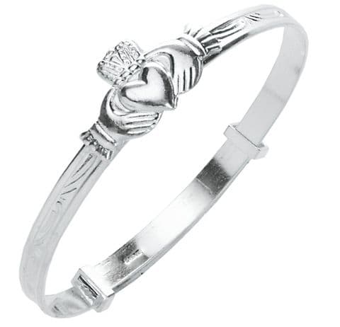 Claddagh Children's Silver Bangles