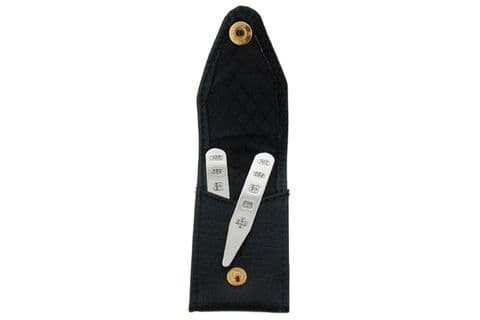 Hallmarked Sterling Silver Collar Stiffeners