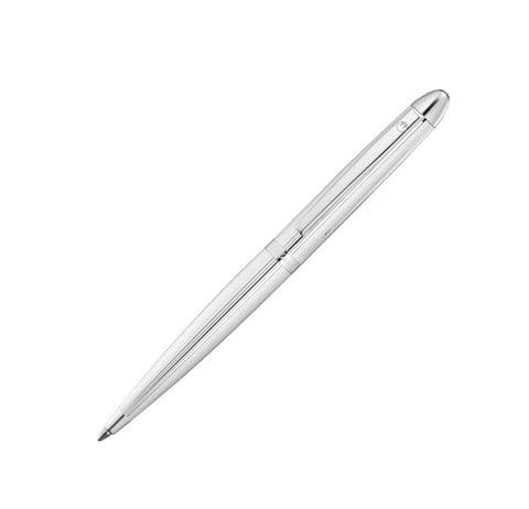 Hallmarked Sterling Silver Waldmann Ballpoint Pen - Pocket - Fine Line Pattern